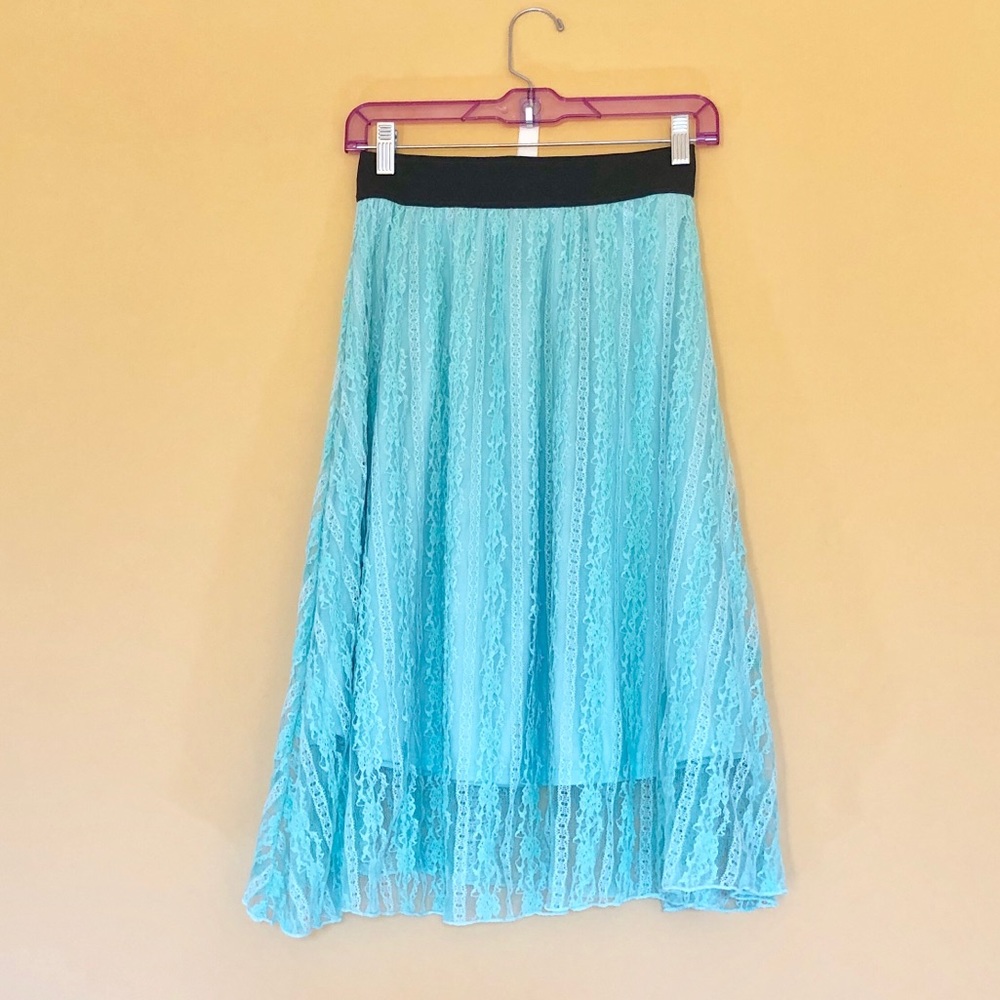 Mint Green Azure Lularoe Skirt